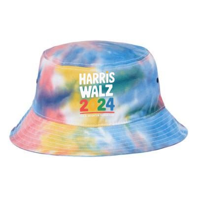 Kamala Harris Tim Waltz Campaign Harris Walz 2024 Tie Dye Newport Bucket Hat