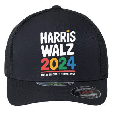 Kamala Harris Tim Waltz Campaign Harris Walz 2024 Flexfit Unipanel Trucker Cap