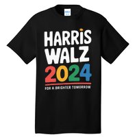 Kamala Harris Tim Waltz Campaign Harris Walz 2024 Tall T-Shirt