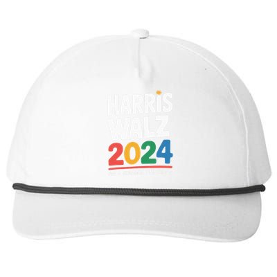 Kamala Harris Tim Waltz Campaign Harris Walz 2024 Snapback Five-Panel Rope Hat