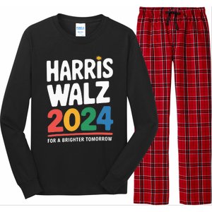 Kamala Harris Tim Waltz Campaign Harris Walz 2024 Long Sleeve Pajama Set