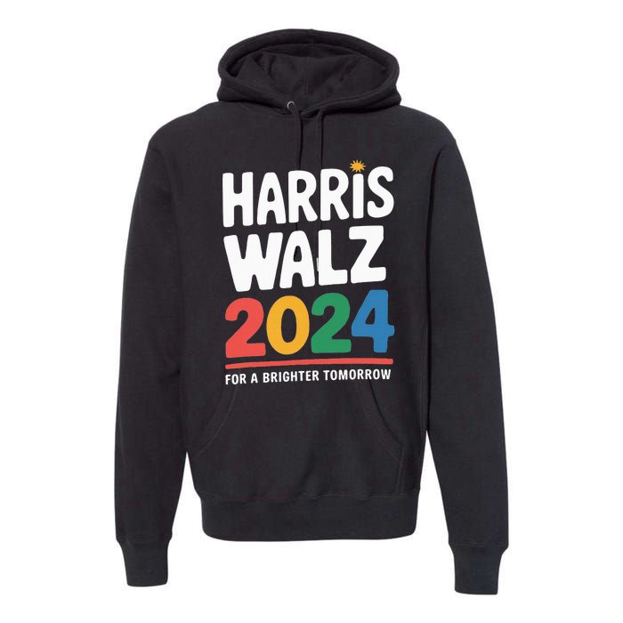 Kamala Harris Tim Waltz Campaign Harris Walz 2024 Premium Hoodie