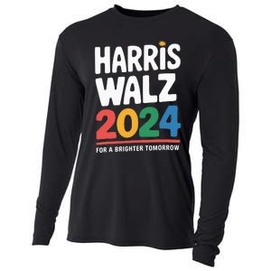 Kamala Harris Tim Waltz Campaign Harris Walz 2024 Cooling Performance Long Sleeve Crew