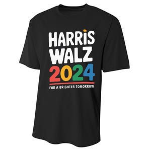 Kamala Harris Tim Waltz Campaign Harris Walz 2024 Performance Sprint T-Shirt