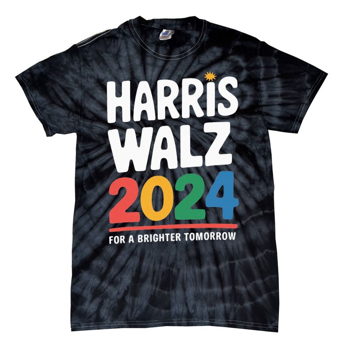 Kamala Harris Tim Waltz Campaign Harris Walz 2024 Tie-Dye T-Shirt