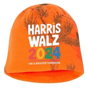 Kamala Harris Tim Waltz Campaign Harris Walz 2024 Kati - Camo Knit Beanie