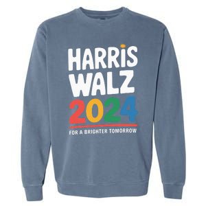 Kamala Harris Tim Waltz Campaign Harris Walz 2024 Garment-Dyed Sweatshirt