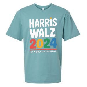 Kamala Harris Tim Waltz Campaign Harris Walz 2024 Sueded Cloud Jersey T-Shirt