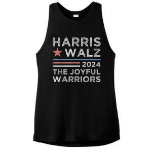 Kamala Harris Tim Walz Waltz 2024 Joyful Warriors Ladies PosiCharge Tri-Blend Wicking Tank