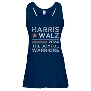 Kamala Harris Tim Walz Waltz 2024 Joyful Warriors Ladies Essential Flowy Tank