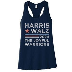 Kamala Harris Tim Walz Waltz 2024 Joyful Warriors Women's Racerback Tank