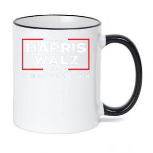 Kamala Harris Tim Walz Waltz Vp President Harris Waltz 2024 11oz Black Color Changing Mug