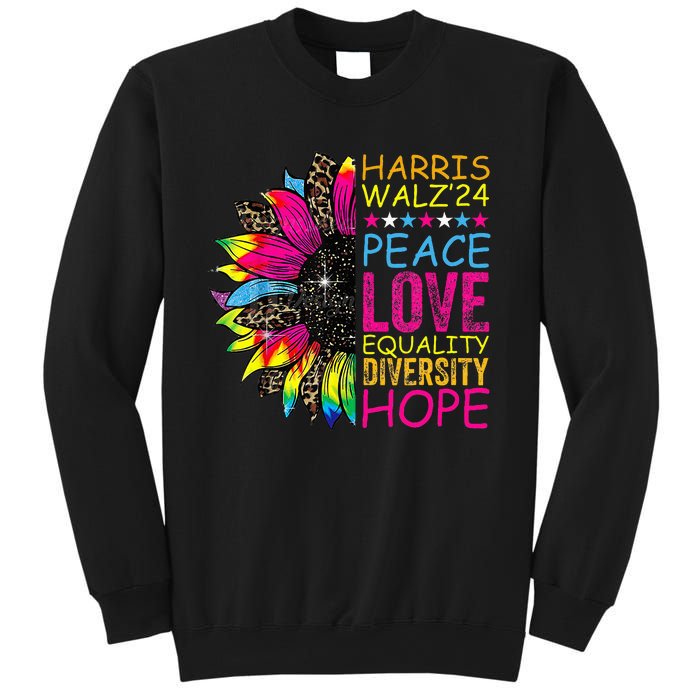 Kamala Harris Tim Walz 2024 Peace Lgbt Harris Walz Waltz Sweatshirt