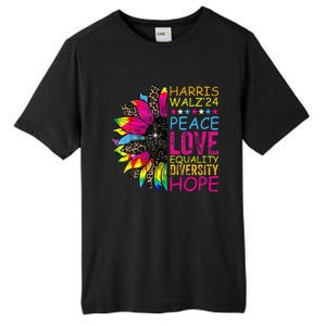 Kamala Harris Tim Walz 2024 Peace Lgbt Harris Walz Waltz Tall Fusion ChromaSoft Performance T-Shirt