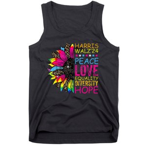 Kamala Harris Tim Walz 2024 Peace Lgbt Harris Walz Waltz Tank Top