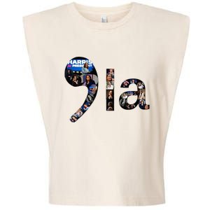 Kamala Harris Trump Presidential Debate 2024 Garment-Dyed Women's Muscle Tee