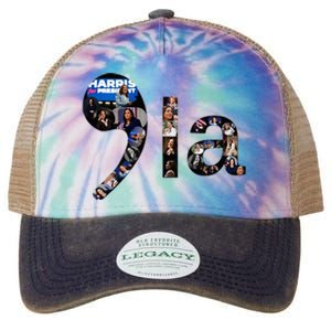 Kamala Harris Trump Presidential Debate 2024 Legacy Tie Dye Trucker Hat