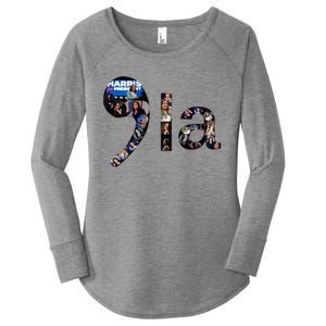 Kamala Harris Trump Presidential Debate 2024 Women's Perfect Tri Tunic Long Sleeve Shirt