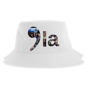 Kamala Harris Trump Presidential Debate 2024 Sustainable Bucket Hat