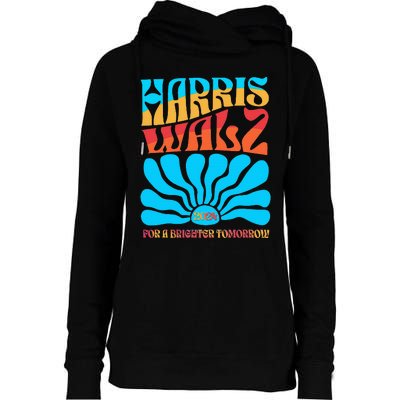 Kamala Harris Tim Walz 2024 For A Brighter Tomorrow Womens Funnel Neck Pullover Hood