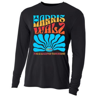 Kamala Harris Tim Walz 2024 For A Brighter Tomorrow Cooling Performance Long Sleeve Crew