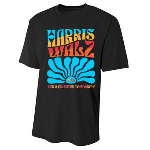 Kamala Harris Tim Walz 2024 For A Brighter Tomorrow Performance Sprint T-Shirt