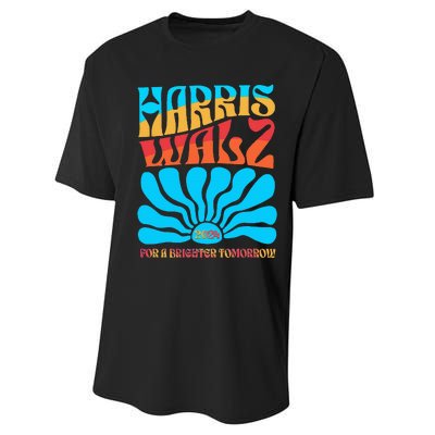 Kamala Harris Tim Walz 2024 For A Brighter Tomorrow Performance Sprint T-Shirt