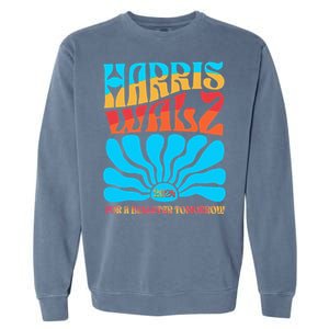 Kamala Harris Tim Walz 2024 For A Brighter Tomorrow Garment-Dyed Sweatshirt