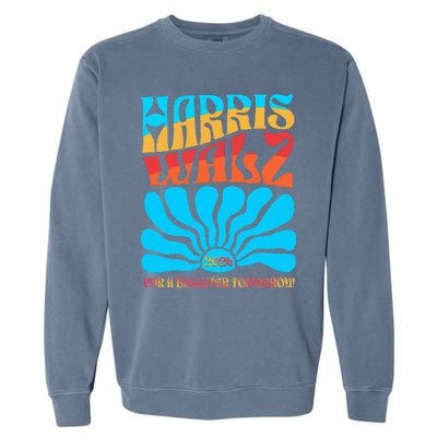 Kamala Harris Tim Walz 2024 For A Brighter Tomorrow Garment-Dyed Sweatshirt