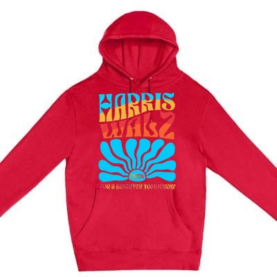 Kamala Harris Tim Walz 2024 For A Brighter Tomorrow Premium Pullover Hoodie