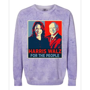 Kamala Harris Tim Walz Waltz For The People 2024 Colorblast Crewneck Sweatshirt