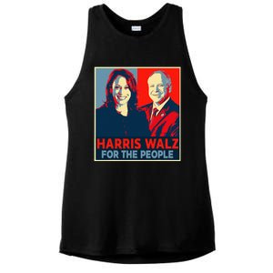 Kamala Harris Tim Walz Waltz For The People 2024 Ladies PosiCharge Tri-Blend Wicking Tank