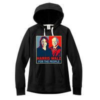 Kamala Harris Tim Walz Waltz For The People 2024 Women's Fleece Hoodie