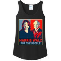 Kamala Harris Tim Walz Waltz For The People 2024 Ladies Essential Tank