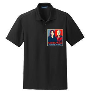 Kamala Harris Tim Walz Waltz For The People 2024 Dry Zone Grid Polo