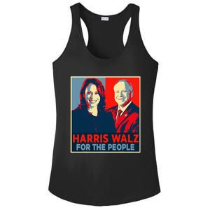 Kamala Harris Tim Walz Waltz For The People 2024 Ladies PosiCharge Competitor Racerback Tank