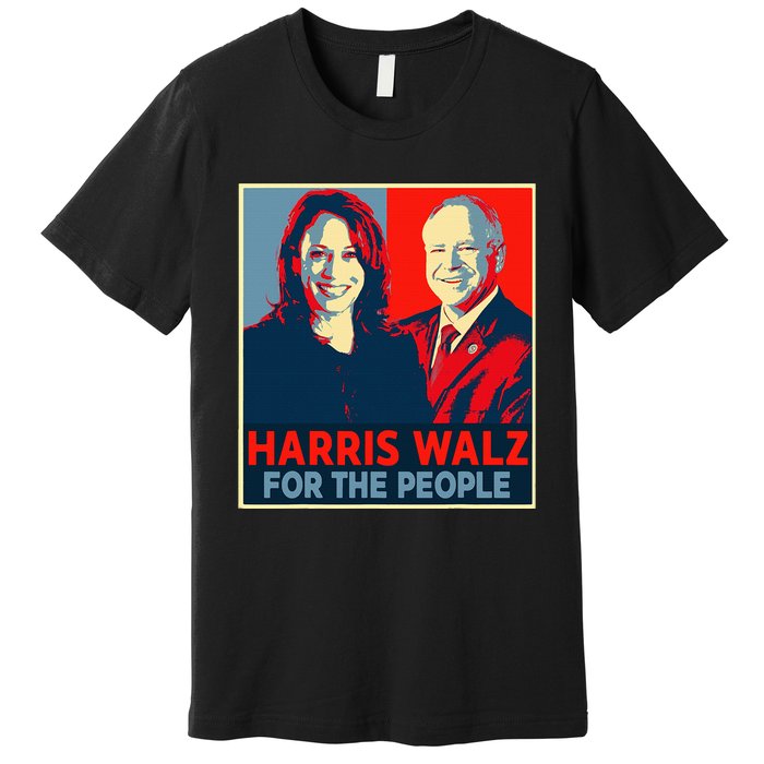 Kamala Harris Tim Walz Waltz For The People 2024 Premium T-Shirt