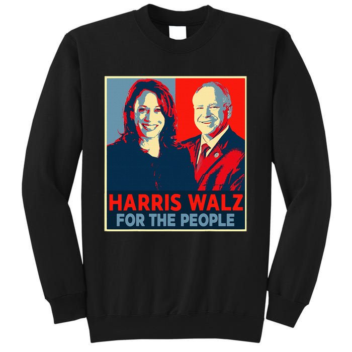 Kamala Harris Tim Walz Waltz For The People 2024 Tall Sweatshirt