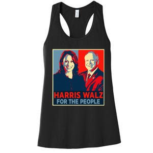 Kamala Harris Tim Walz Waltz For The People 2024 Women's Racerback Tank