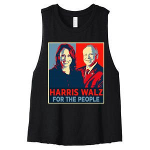 Kamala Harris Tim Walz Waltz For The People 2024 Women's Racerback Cropped Tank