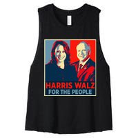 Kamala Harris Tim Walz Waltz For The People 2024 Women's Racerback Cropped Tank