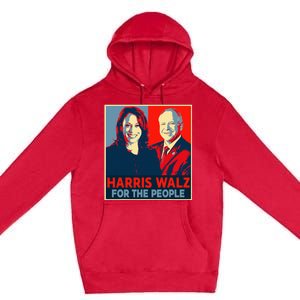 Kamala Harris Tim Walz Waltz For The People 2024 Premium Pullover Hoodie