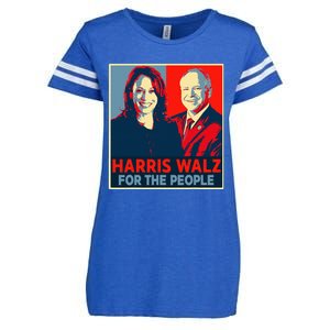 Kamala Harris Tim Walz Waltz For The People 2024 Enza Ladies Jersey Football T-Shirt