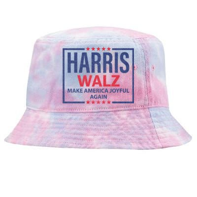 Kamala Harris Tim Walz Waltz Make America Joyful Again 2024 Tie-Dyed Bucket Hat