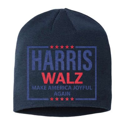 Kamala Harris Tim Walz Waltz Make America Joyful Again 2024 Sustainable Beanie