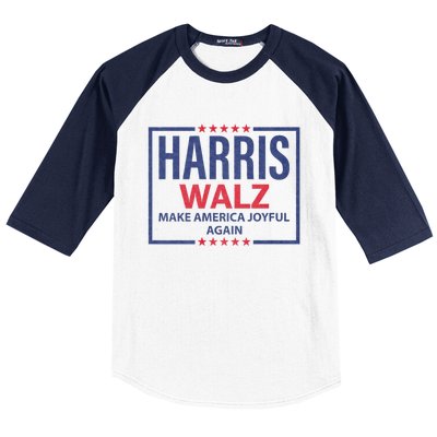 Kamala Harris Tim Walz Waltz Make America Joyful Again 2024 Baseball Sleeve Shirt