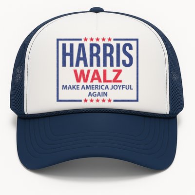 Kamala Harris Tim Walz Waltz Make America Joyful Again 2024 Trucker Hat