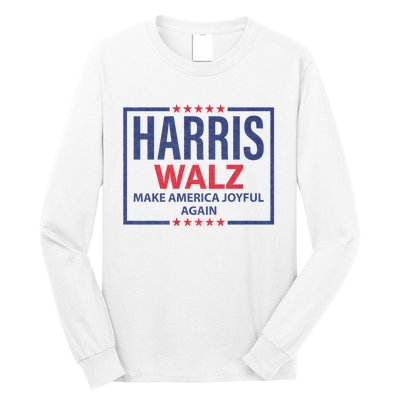 Kamala Harris Tim Walz Waltz Make America Joyful Again 2024 Long Sleeve Shirt