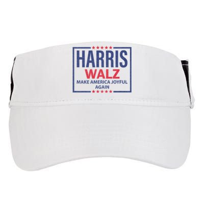 Kamala Harris Tim Walz Waltz Make America Joyful Again 2024 Adult Drive Performance Visor