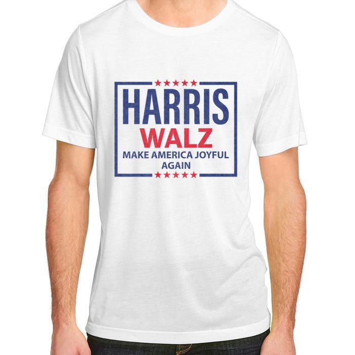 Kamala Harris Tim Walz Waltz Make America Joyful Again 2024 Adult ChromaSoft Performance T-Shirt